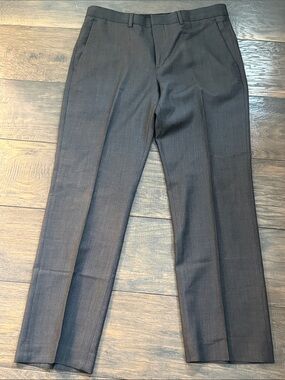 LOT of 8 Express Men's Black Dress Pants - Classic Tailored Fit